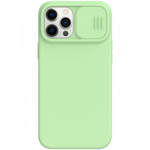 Nillkin CamShield Silky Silikonový Kryt pro iPhone 12 Pro Max Matcha Green