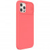 Nillkin CamShield Silky Silikonový Kryt pro iPhone 12 Pro Max Orange Pink