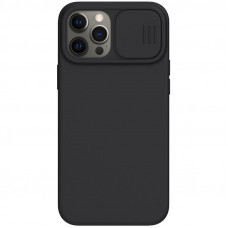 Nillkin CamShield Silky Magnetic Silikonový Kryt pro iPhone 12 Pro Max Black