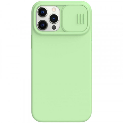 Nillkin CamShield Silky Magnetic Silikonový Kryt pro iPhone 12 Pro Max Matcha Green