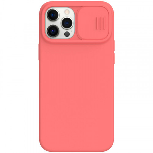 Nillkin CamShield Silky Magnetic Silikonový Kryt pro iPhone 12 Pro Max Orange Pink