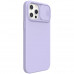 Nillkin CamShield Silky Silikonový Kryt pro iPhone 12 Pro Max Purple