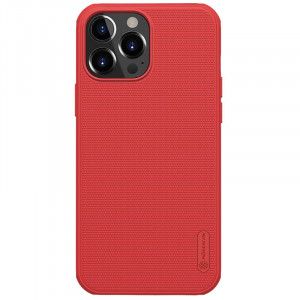 Nillkin Super Frosted PRO Zadní Kryt pro iPhone 13 Pro Max Red (Without Logo Cutout)