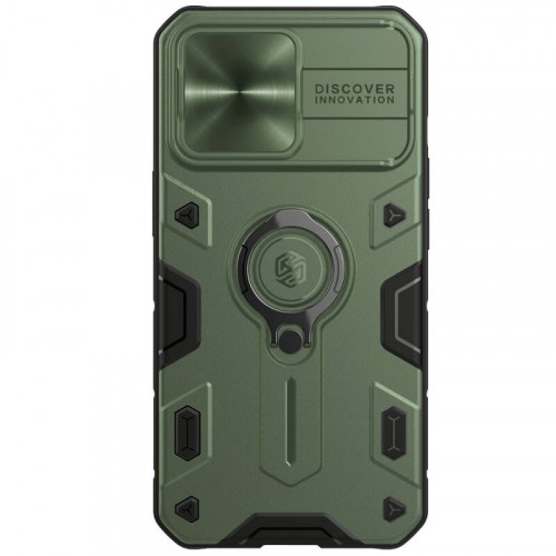 Nillkin CamShield Armor Zadní Kryt pro iPhone 13 Pro Dark Green (without logocut)