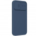 Nillkin CamShield Silky Silikonový Kryt pro iPhone 13 Pro Max Blue