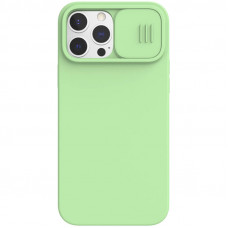 Nillkin CamShield Silky Silikonový Kryt pro iPhone 13 Pro Max Mint Green