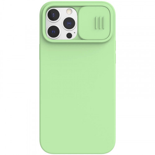 Nillkin CamShield Silky Silikonový Kryt pro iPhone 13 Pro Max Mint Green