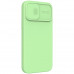 Nillkin CamShield Silky Silikonový Kryt pro iPhone 13 Pro Max Mint Green