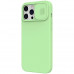 Nillkin CamShield Silky Silikonový Kryt pro iPhone 13 Pro Max Mint Green