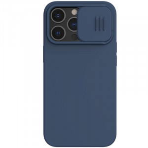 Nillkin CamShield Silky Magnetic Silikonový Kryt pro iPhone 13 Pro Blue