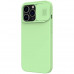 Nillkin CamShield Silky Magnetic Silikonový Kryt pro iPhone 13 Pro Mint Green