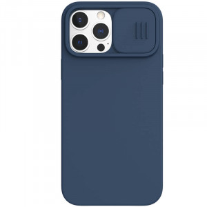 Nillkin CamShield Silky Magnetic Silikonový Kryt pro iPhone 13 Pro Max Blue