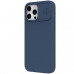 Nillkin CamShield Silky Magnetic Silikonový Kryt pro iPhone 13 Pro Max Blue