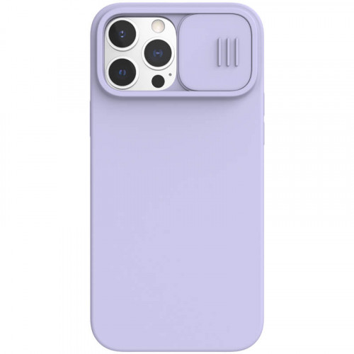 Nillkin CamShield Silky Magnetic Silikonový Kryt pro iPhone 13 Pro Max Purple