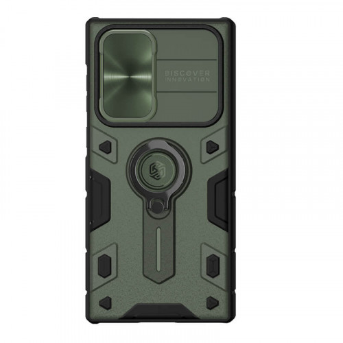Nillkin CamShield Armor Zadní Kryt pro Samsung Galaxy S22 Ultra Dark Green