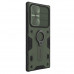 Nillkin CamShield Armor Zadní Kryt pro Samsung Galaxy S22 Ultra Dark Green