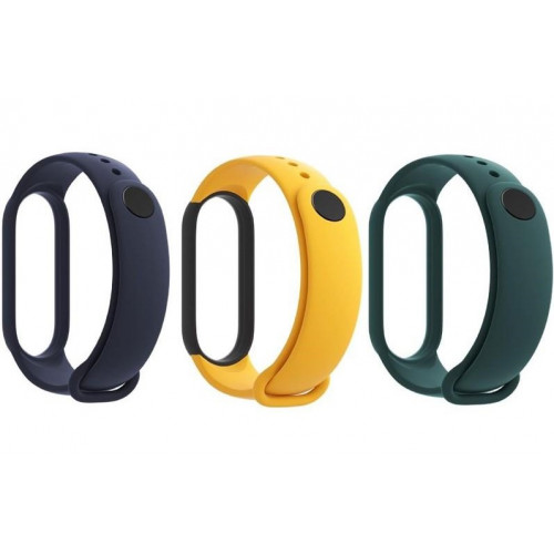 Xiaomi Original Mi Band 5 / 6 Strap Set Blue / Yellow / Mint