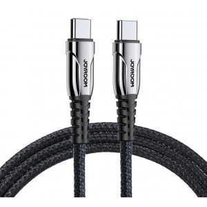 Joyroom S-1230K1 USB-C to USB-C Braided Fast Charging Cable 1.2m Black