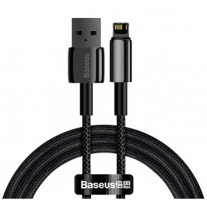 Baseus CALWJ-01 Tungsten Gold Kabel Lightning 2.4A 1m Black