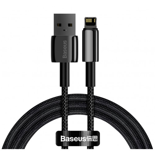 Baseus CALWJ-01 Tungsten Gold Kabel Lightning 2.4A 1m Black