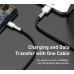 Baseus CAKF000001 Cafule Datový Kabel USB-USB-C 66W 0,25m Black