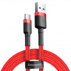 Baseus CATKLF-A09 Cafule Cable USB-C 3A 0.5m Red/Red