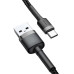 Baseus CATKLF-BG1 Cafule Cable USB-C 3A 1m Grey/Black