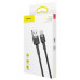 Baseus CATKLF-BG1 Cafule Cable USB-C 3A 1m Grey/Black