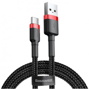 Baseus CATKLF-B91 Cafule Cable USB-C 3A 1m Red/Black