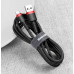 Baseus CATKLF-B91 Cafule Cable USB-C 3A 1m Red/Black