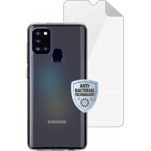 Matrix SE  Pouzdro pro Samsung Galaxy A21s Transparent + ochranná fólie