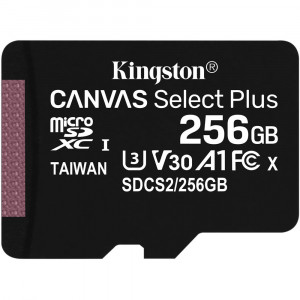 Kingston Canvas Select Plus microSDXC UHS-I Class 10 card 256GB (EU Blister)