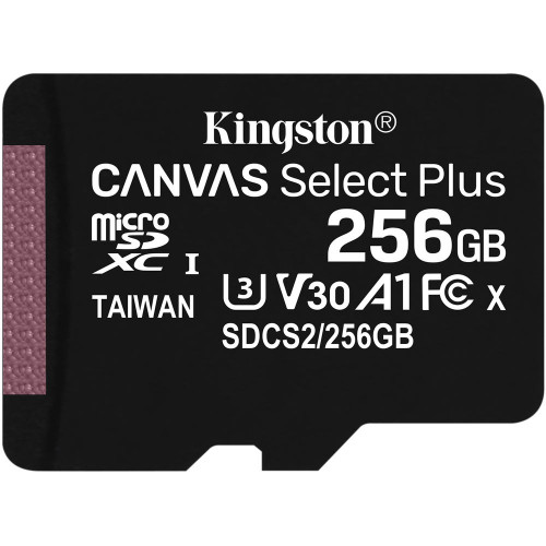 Kingston Canvas Select Plus microSDXC UHS-I Class 10 card 256GB (EU Blister)