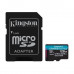 Kingston 128GB Canvas Go! Plus microSDXC, Class 10, UHS-I, U3, V30, A2 + Adapter