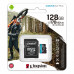 Kingston 128GB Canvas Go! Plus microSDXC, Class 10, UHS-I, U3, V30, A2 + Adapter