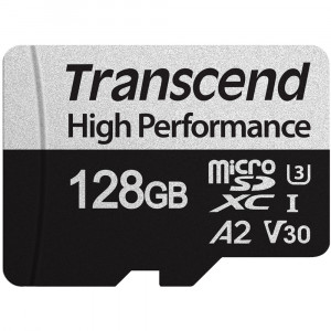 Transcend ® 330S microSDXC™ Card 128GB V30 UHS-I U3 A2 + Adapter (EU Blister)