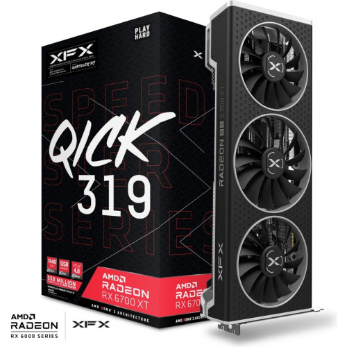 XFX AMD Radeon RX 6700 XT SPEEDSTER QICK 319 12GB (RX-67XTYPBDP)