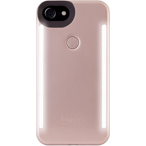 Lumee Duo Light pouzdro pro iPhone 7 / 8 / SE (2020) / SE (2022) Rose Matte