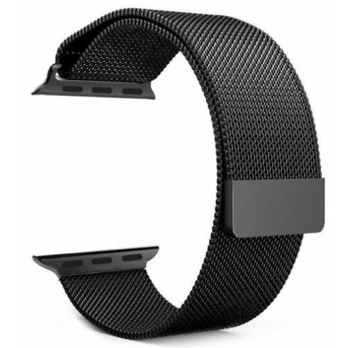 Tactical 333 Loop Magnetický Kovový Řemínek pro Apple Watch 1/2/3/4/5/6/SE 38/40mm Black