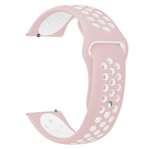 Tactical 245 Double Silikonový Řemínek 22mm Pink/White (EU Blister)