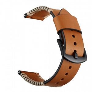 Tactical 087 Cowhide Kožený Řemínek pro Apple Watch 42-44mm Brown