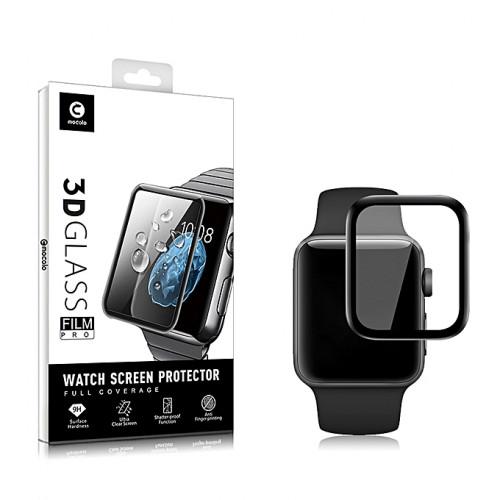 Mocolo 5D Tvrzené Sklo Black pro Apple iWatch 4/5/6/SE 40mm