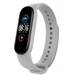 Tactical 658 Silikonový Řemínek pro Xiaomi Mi Band 5 / 6 Grey (EU Blister)