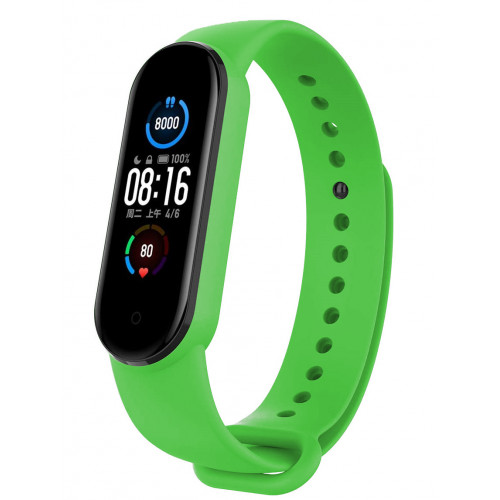 Tactical 657 Silikonový Řemínek pro Xiaomi Mi Band 5 / 6 green (EU Blister)