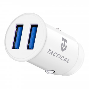 Tactical LZ-337 2xUSB-A 2.4A Autonabíječka White