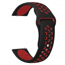 Tactical 711 Double Silikonový Řemínek 22mm Black/Red