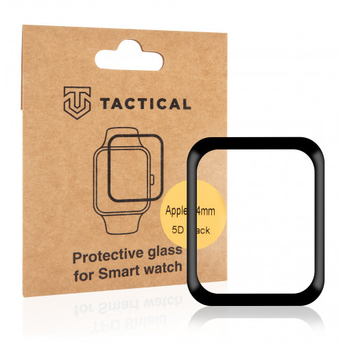 Tactical Glass Shield 5D sklo pro Apple Watch 4/5/6/SE 44mm Black