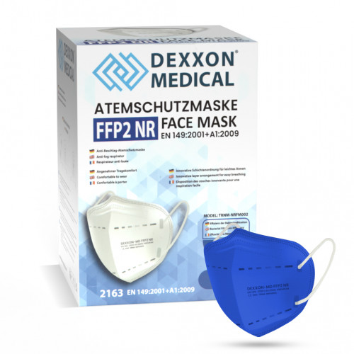 DEXXON MEDICAL Respirátor FFP2 NR modrá 10ks/bal