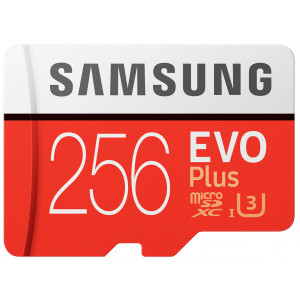 Samsung EVO Plus microSDXC 256GB V30 UHS-I U3 + Adapter (EU Blister)
