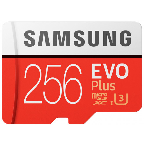 Samsung EVO Plus microSDXC 256GB V30 UHS-I U3 + Adapter (EU Blister)